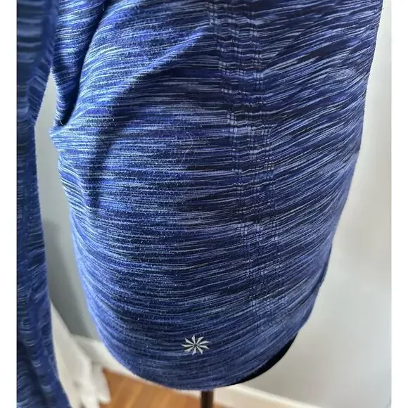 Athleta Space Dyed Seamless Lightweight Hooded Jacket, Size Medium - Picture 6 of 7